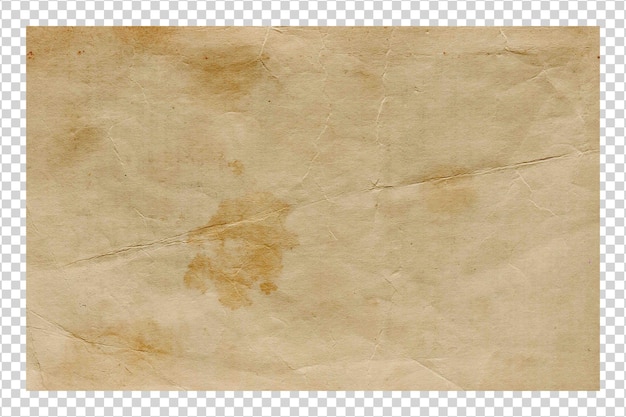 Texture di carta marrone PSD minimalista su sfondo trasparente