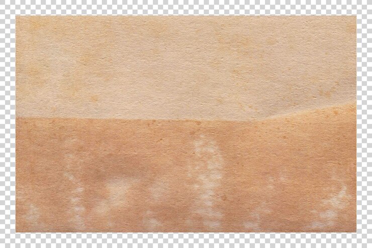 PSD texture di carta marrone psd minimalista su sfondo trasparente