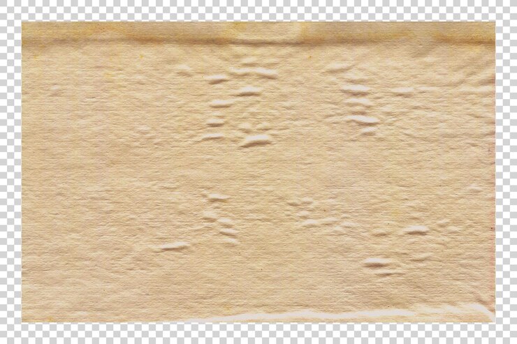 PSD texture di carta marrone psd minimalista su sfondo trasparente