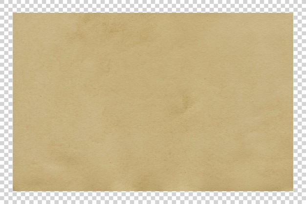 Texture di carta marrone PSD su sfondo trasparente