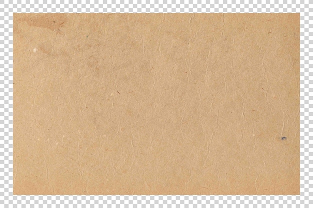 Texture di carta marrone PSD su sfondo trasparente