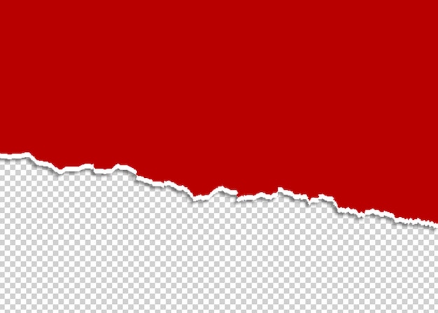 Texture di carta rossa strappata