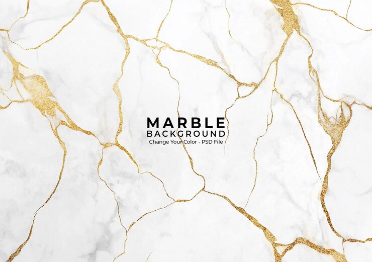 PSD texture di marmo bianco con fessure dorate uno sfondo elegante e lussuoso