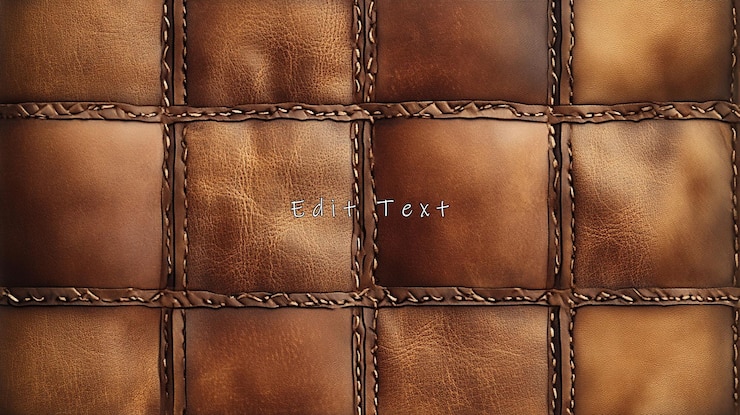 PSD texture di sfondo in pelle marrone patchwork