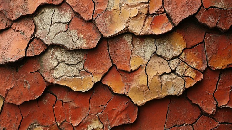 PSD texture di vernice rotta e arancione