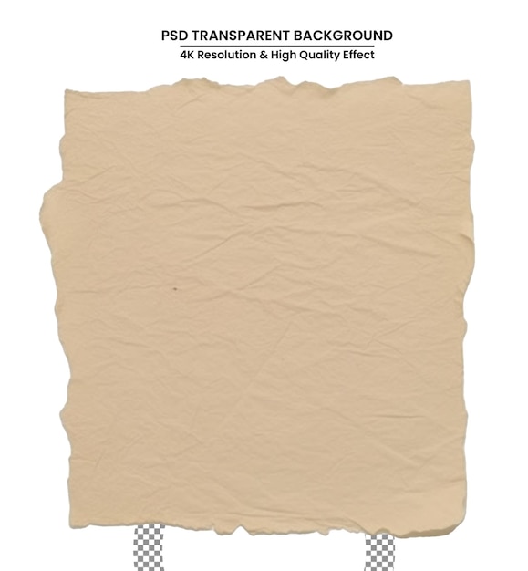 PSD texture du papier sur fond blanc