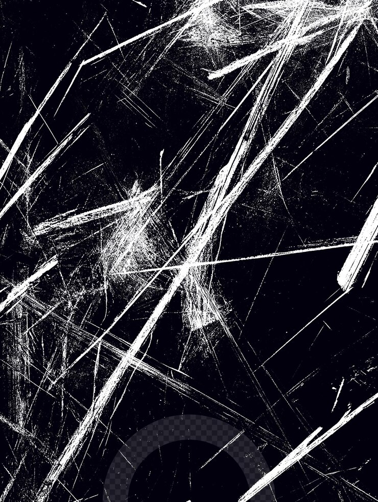 PSD texture de la fissure en noir et blanc