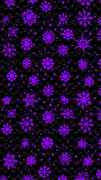 PSD texture de flocon de neige avec un motif géométrique régulier et un motif rare png décor d'arrière-plan de superposition créative