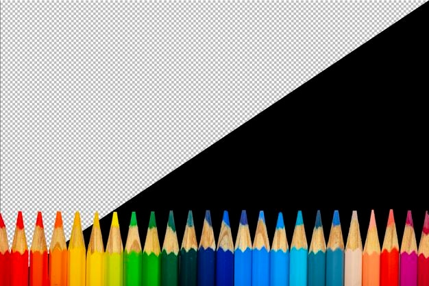 Texture de fond de crayons de couleur