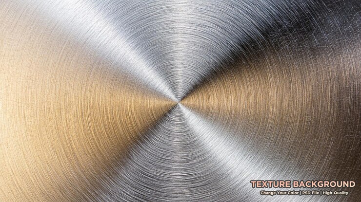 PSD texture in alluminio metallico spazzolato sfondo in acciaio inossidabile d'argento