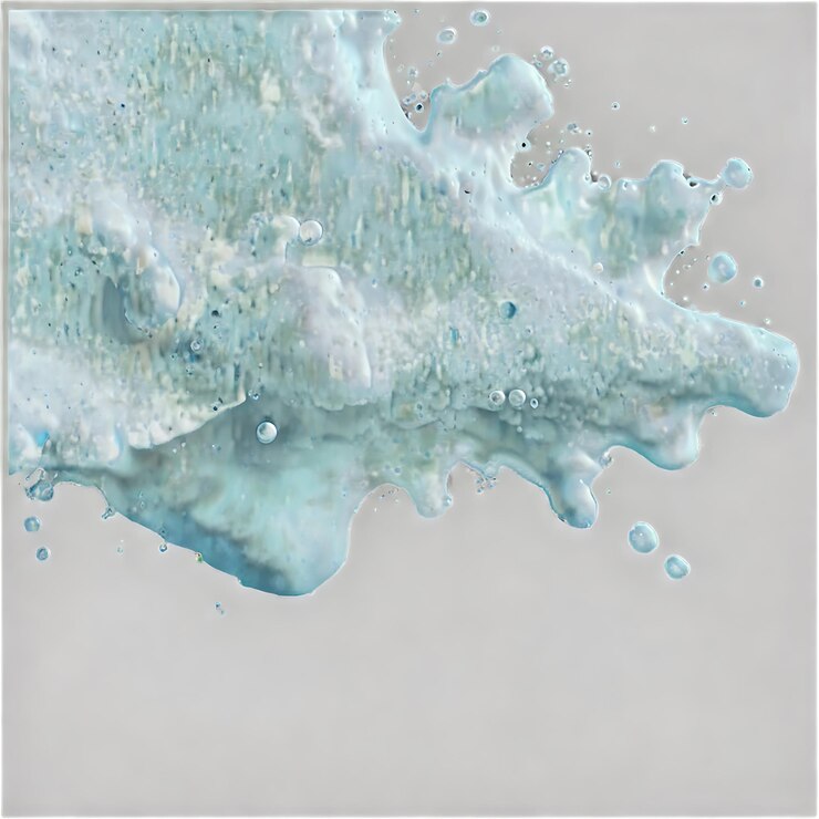 PSD texture de mousse de nettoyage isolée sur fond transparent génératif ai