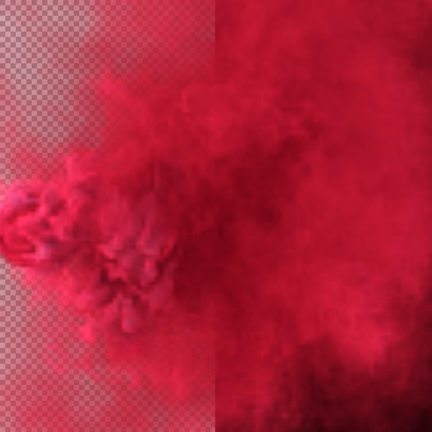 Texture De Mystère De Fumée Rouge Sur Fond Noir Rendu 3d