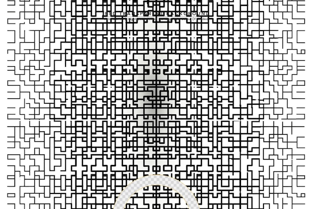 Texture noire et blanche sur fond transparent