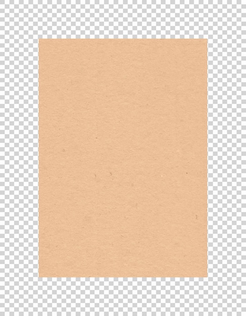 PSD texture de papier brun sur fond transparent