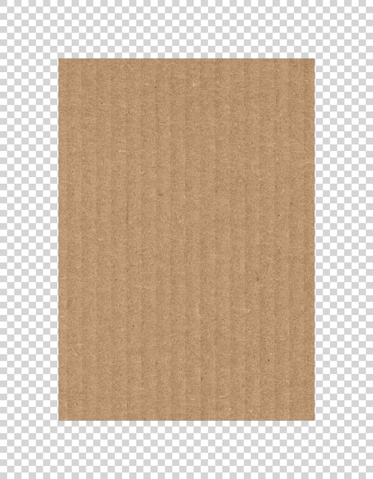 PSD texture de papier brun sur fond transparent