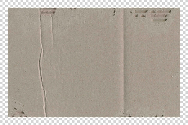 Texture de papier brun PSD sur fond transparent
