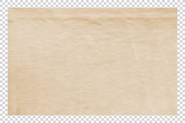 Texture de papier brun PSD sur fond transparent