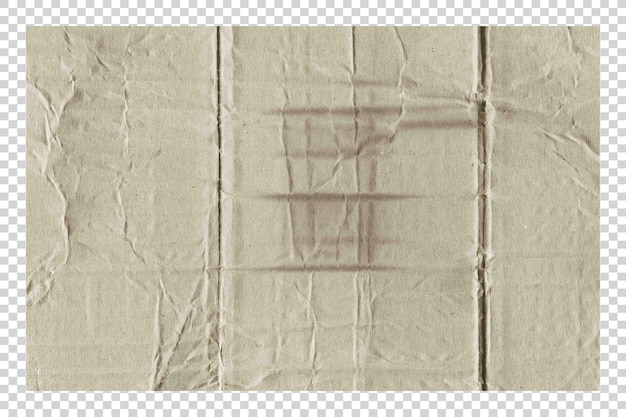 Texture de papier brun PSD sur fond transparent