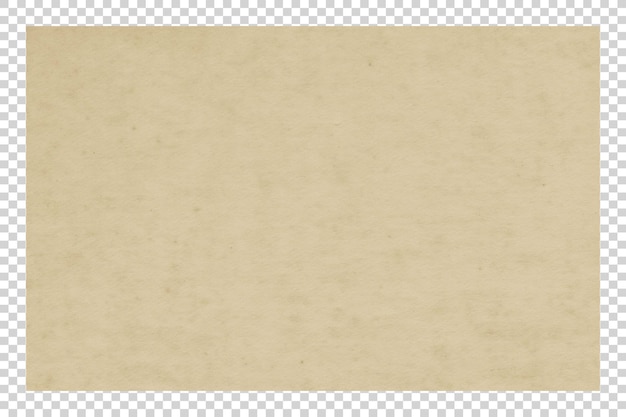 Texture de papier brun PSD sur fond transparent