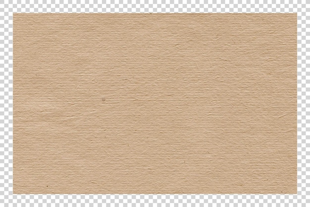 Texture de papier brun PSD sur fond transparent