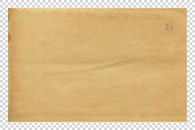 PSD texture de papier brun psd sur fond transparent