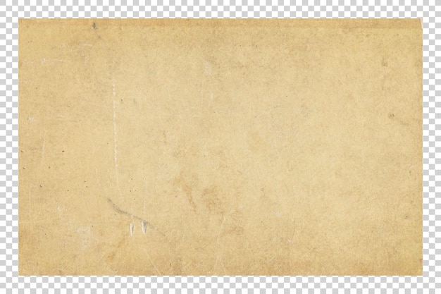Texture de papier brun PSD sur fond transparent