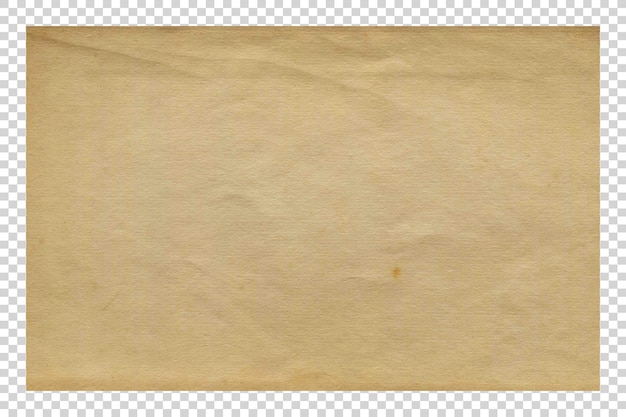 PSD texture de papier brun psd minimaliste sur fond transparent