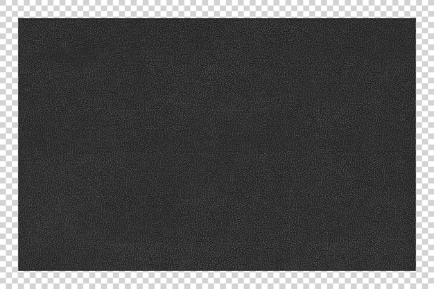 Texture de papier noir sur fond transparent