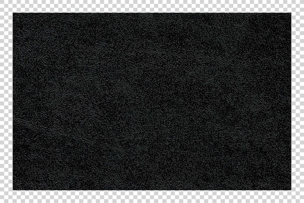 Texture de papier noir sur fond transparent