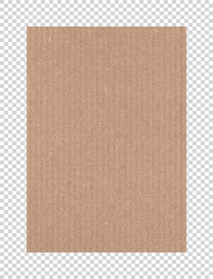 PSD texture de papier vintage brun sur fond transparent