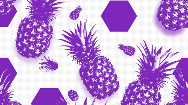 PSD texture de peau d'ananas avec décor d'arrière-plan hexagonal et compact o png creative overlay