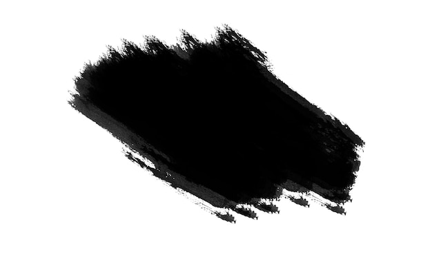 Texture de la peinture à coups de pinceau noir