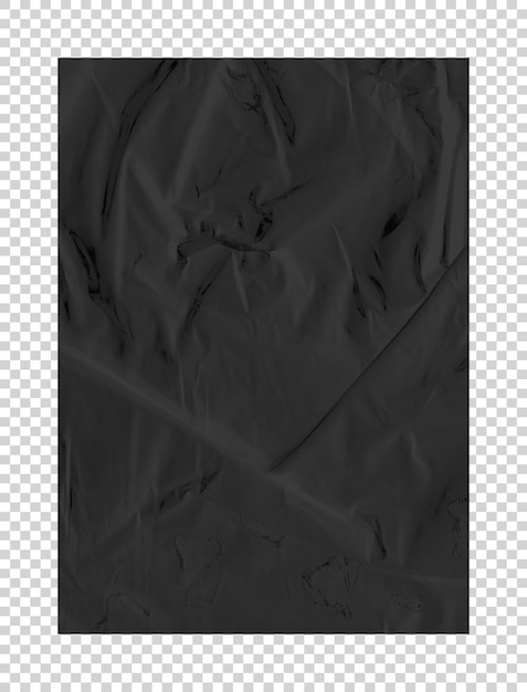 PSD texture en plastique noir transparent psd sur le fond