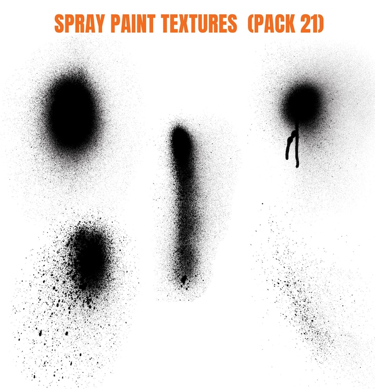 PSD texturen von sprühfarben