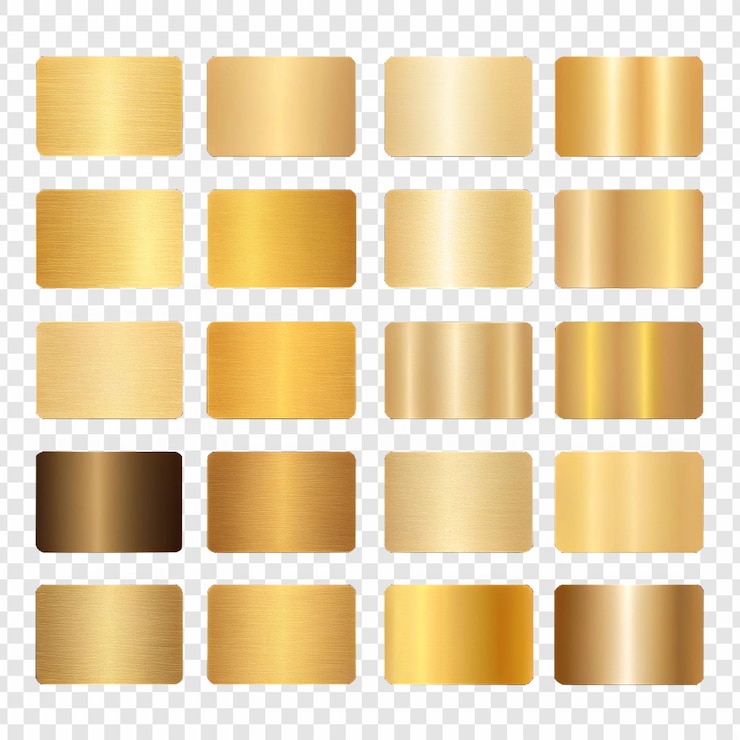 PSD textures et gradients dorés pour le design