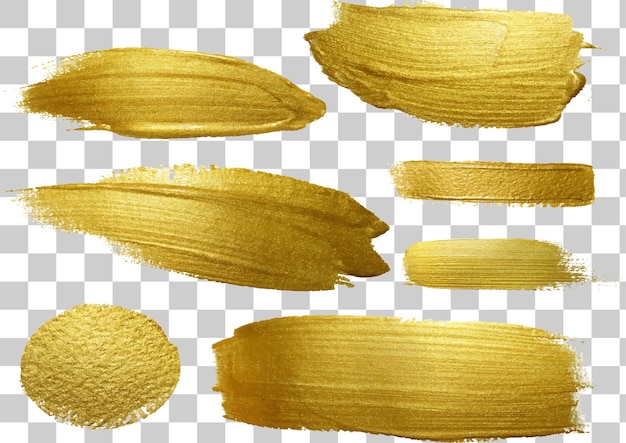 Textures de peinture dorée
