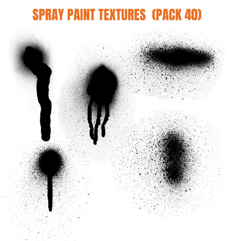 PSD textures de peinture à pulvérisation