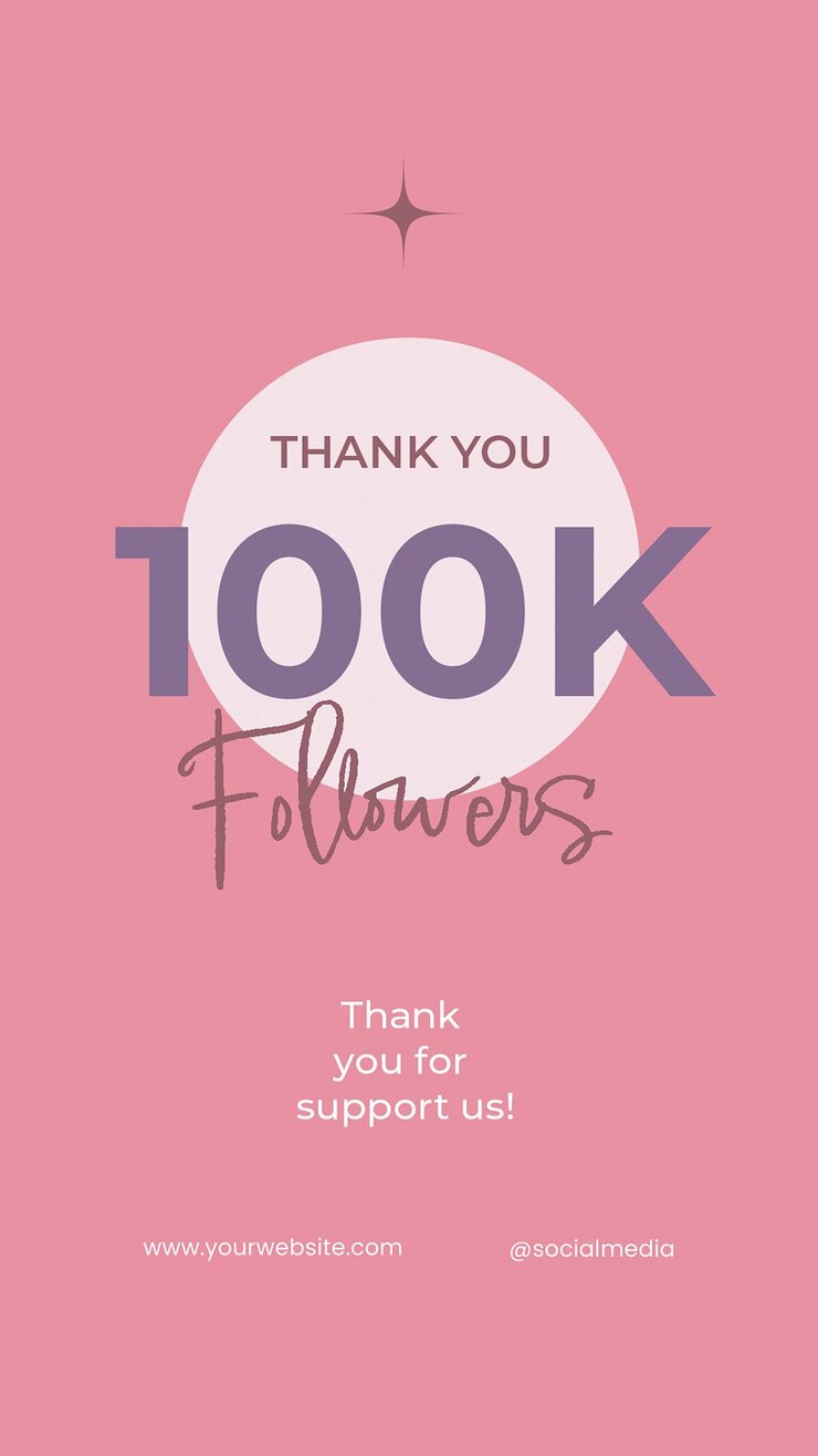 Thank you Instagram Stories Typography Template Psd Design