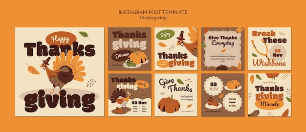 PSD thanksgiving-designvorlage