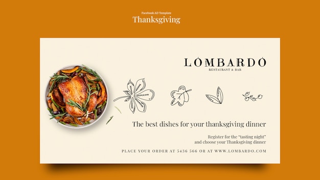 Thanksgiving-vorlagendesign