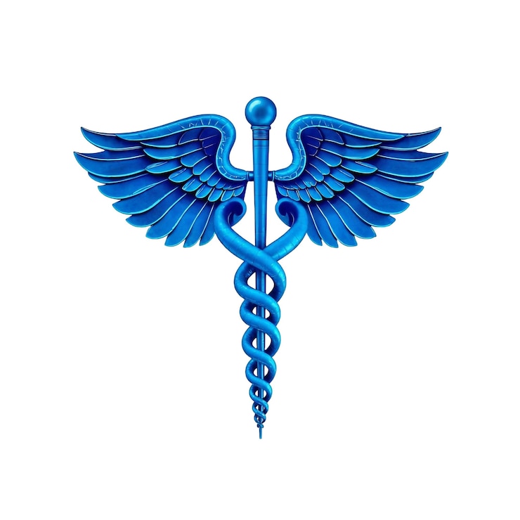PSD the caduceus symbol ai generated png image transparent background