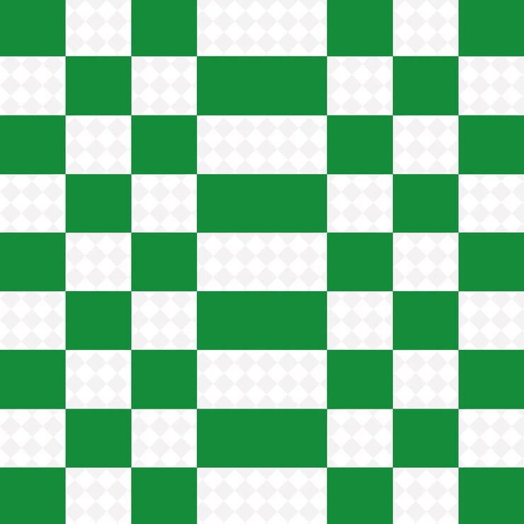 PSD the green and white checkered pattern of the squares