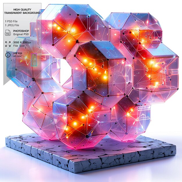 The process of making threedimensional solid objects from digital models on transparent background