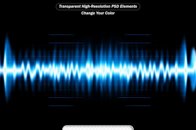 PSD thème d'arrière-plan d'onde sonore de l'égaliseur