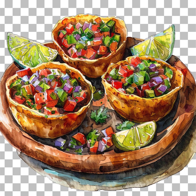 PSD le thème mexicain de sopes