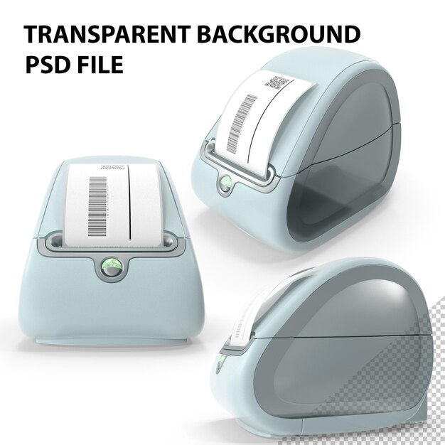 Thermal-Etikettendrucker mit Barcode PNG