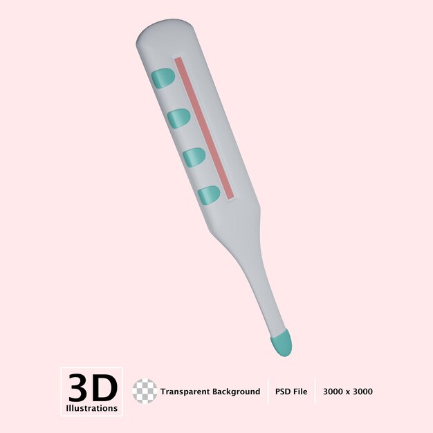 Thermometer 3d-darstellung