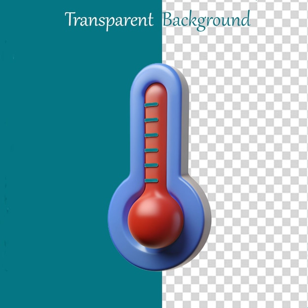 PSD thermometer, das auf durchsichtigem hintergrund isoliert ist