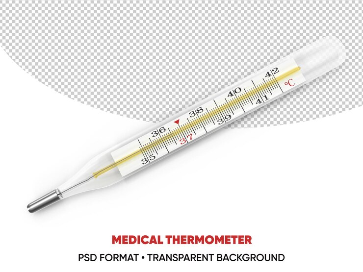 PSD thermometer transparent background