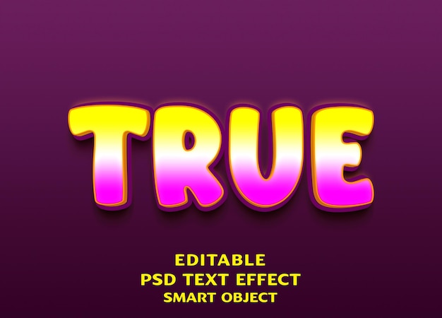 think 3d text effect design
